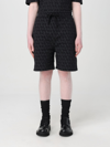 Valentino Toile Iconographe Cotton Bermuda Shorts In Black