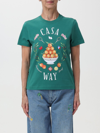 CASABLANCA T-SHIRT CASABLANCA WOMAN COLOR GREEN,F12275012