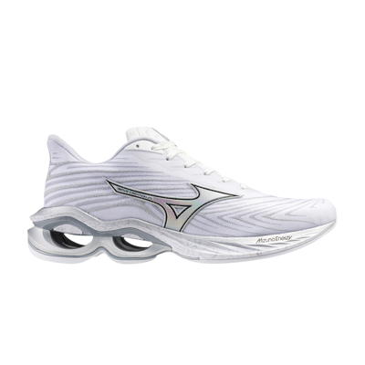 Pre-owned Mizuno Wave Creation 25 Anniversary 'white Silver'