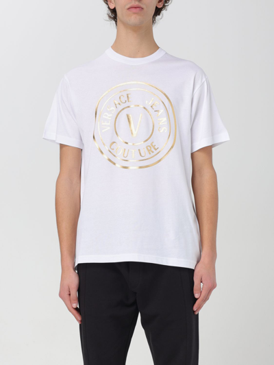 VERSACE JEANS COUTURE T-SHIRT VERSACE JEANS COUTURE MEN COLOR WHITE,F22807001