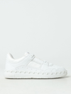 Valentino Leather Freedots Sneakers Studded Detailing In White