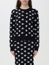 Dolce & Gabbana Logo-intarsia Fine-knit Cardigan In Black