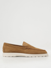 Tod's Suede Loafers In Beige