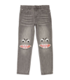 STELLA MCCARTNEY EMBROIDERED SHARK FACE JEANS (3-14 YEARS)