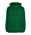 LANVIN EMBROIDERED LOGO HOODIE