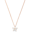 BEE GODDESS ROSE GOLD AND DIAMOND APPLE SEED NECKLACE
