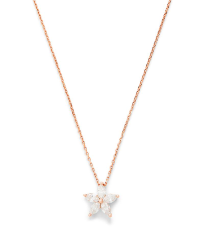 Bee Goddess Rose Gold And Diamond Apple Seed Necklace