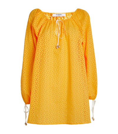 Marysia Cotton Moab Mini Dress In Orange