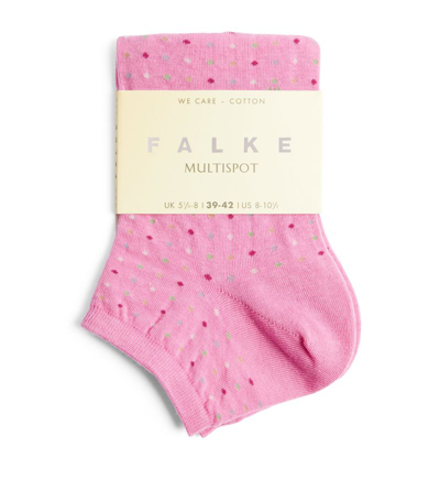 Falke Stretch-cotton Multispot Socks In Pink