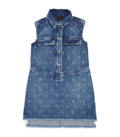 Givenchy Kids Denim 4g Dress (4-12+ Years) In Blue