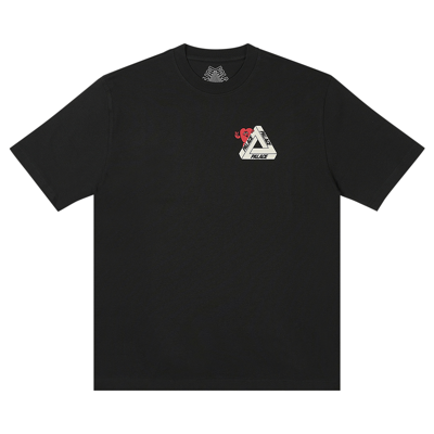 Pre-owned Palace Tri-hearts T-shirt 'black'