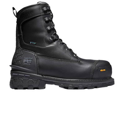 Pre-owned Timberland Boondock 8 Inch Composite Toe Waterproof Work Boot Wide 'black'