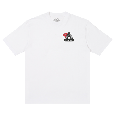 Pre-owned Palace Tri-hearts T-shirt 'white'