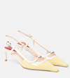 Roger Vivier Viv Canard Slingback In Nude