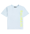 Balmain Logo Cotton Jersey T-shirt In Blau