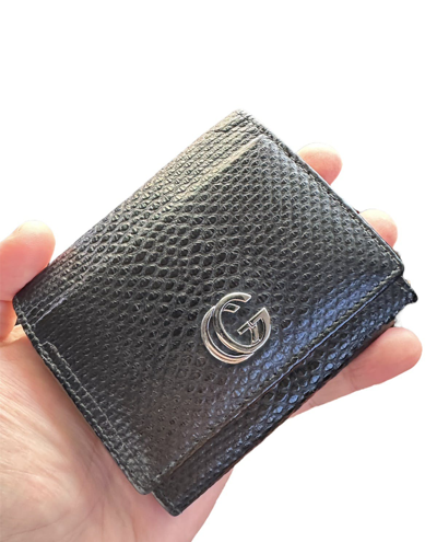 Pre-owned Balenciaga X Gucci Discountedgucci Tom Ford Era Coin Card Holder In Black