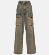 Isabel Marant Étoile Heilani Mid-rise Cargo Jeans In Blue