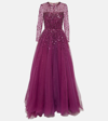 JENNY PACKHAM CONSTANTINE EMBELLISHED TULLE GOWN