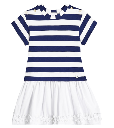 Monnalisa Kids' Printed Jersey Sweatshirt Dress In Weiss