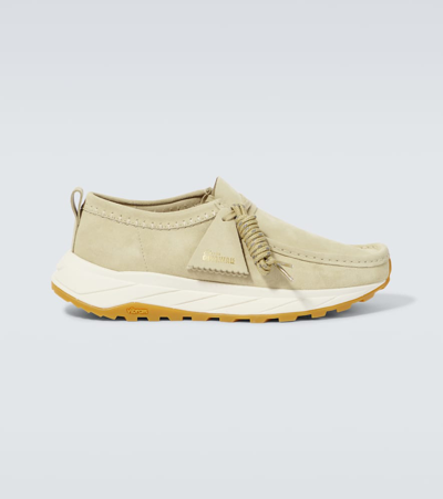 Clarks Originals Walla Eden Lo Suede Trainers In Beige