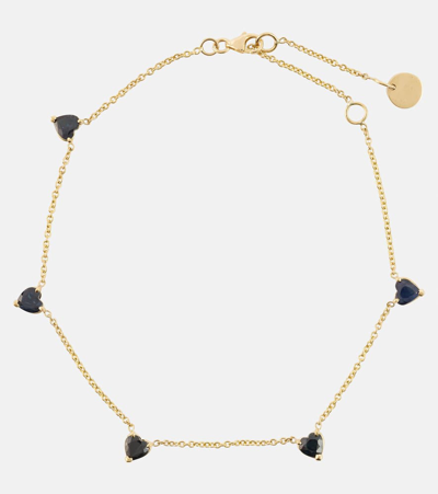 Shay Jewelry 18kt Gold Anklet With Sapphires