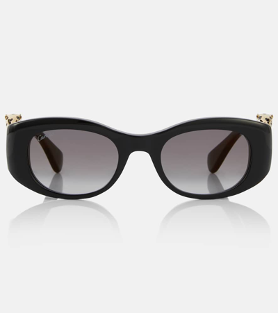 Cartier Panthère De  Square Sunglasses In Brown