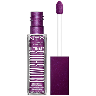 Nyx Professional Makeup Ultimate Glow Shots Vegan Liquid Eyeshadow 26g (various Shades) - Feelin Grape In White