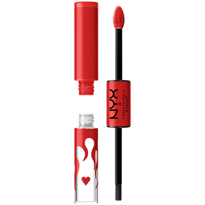 Nyx Professional Makeup Shine Loud High Pigment Long Lasting Lip Gloss 20g (various Shades) - Rebel In A Red Serrano In White