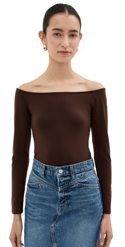Reformation Anneliese Knit Top Cafe
