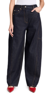 Tibi Indigo Denim Sid Jeans Dark Denim In Dark Denim