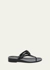 Valentino Garavani Woman Thong Sandal Black Size 8 Synthetic Fibers In Black