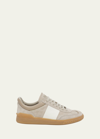 Valentino Upvillage Suede Sneakers In Rock Beige/ivory