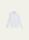 Kobi Halperin Larissa Split-cuff Button-down Blouse In Chambre