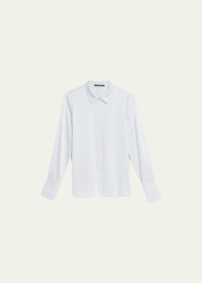 Kobi Halperin Larissa Split-cuff Button-down Blouse In Chambre