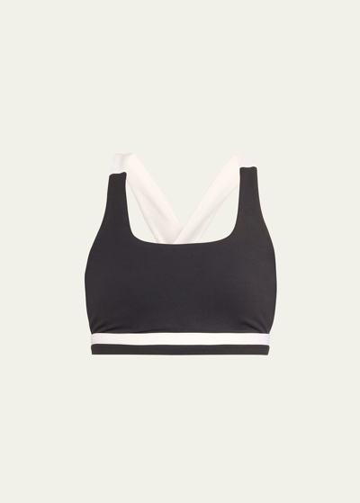 Splits59 Miles Rigor Sports Bra In Blackwhit