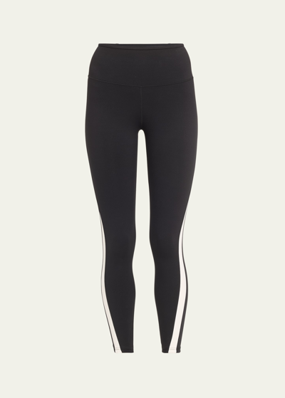 Splits59 Miles High Waist Rigor Crop Legging In Black/white