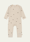 Konges Slojd Kid's Fruit Motif Jersey Coverall In Cherry