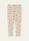 Konges Slojd Kids' Girl's Fruit Motif Leggings In Cherry