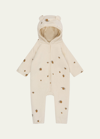 Konges Slojd Kid's Fruit Motif Hooded Coverall In Lemon