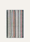 Missoni Bernard Bath Sheet In Nero Multicolor