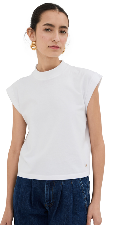 Anine Bing Caspen Cotton T-shirt In White