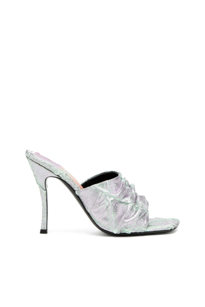 Diesel D-sydney Sdl Jeans-mules In Grün