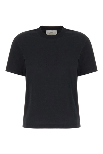 Ami Alexandre Mattiussi Ami Paris T-shirt Con Ricamo Logo Unisex In Black