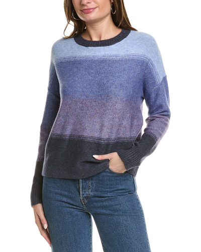 Central Park West New York Ricki Mixed Stripe Pullover In Blue