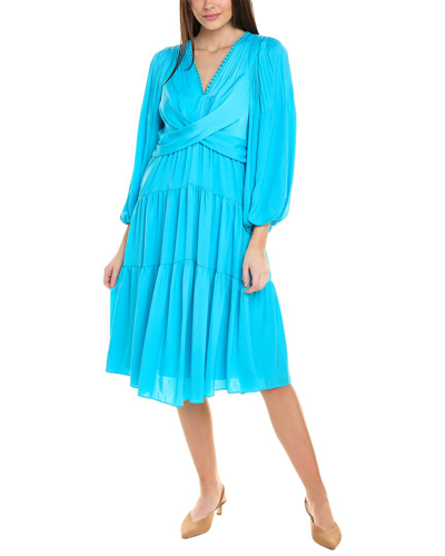 Kobi Halperin Vienna Midi Dress In Blue