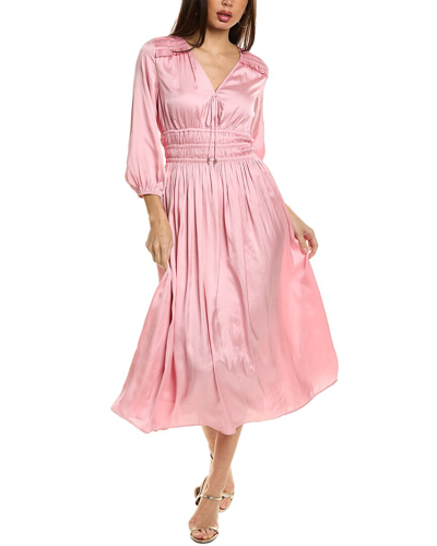 Elie Tahari Women's The Juliette Satin Midi Dress In Pink