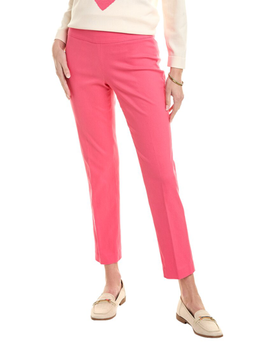 Jones New York Women's Solid Stretch Twill Ankle Pants In Pink