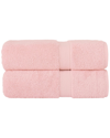 Linum Home Textiles Set Of 2 Turkish Cotton Sinemis Terry Bath Towels