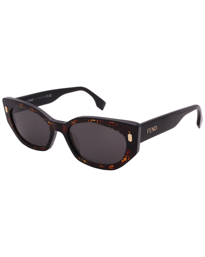 Fendi Women's Fe40018i 54mm Sunglasses In Brown