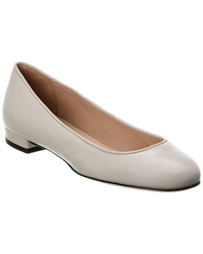 Giuseppe Zanotti Balet Leather Flat In White